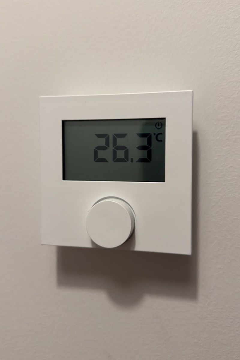 Termostato instalado en vivienda